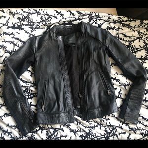 Veda leather moto jacket